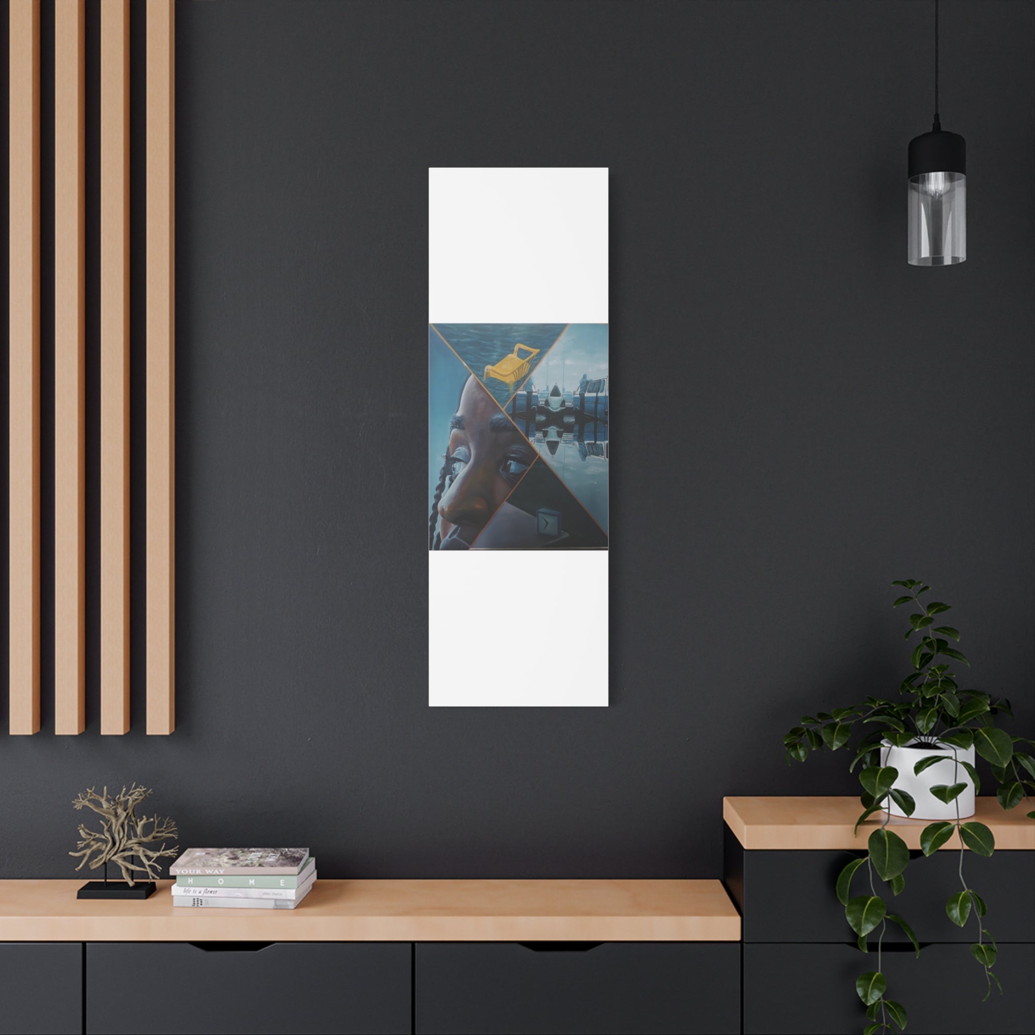 Anticipation Mirror Image of Waiting By Daniel Tesfaye Artistic Canvas Wall Art, Abstract Home Decor, Unique Gift, Modern Art, Living Room Decoration