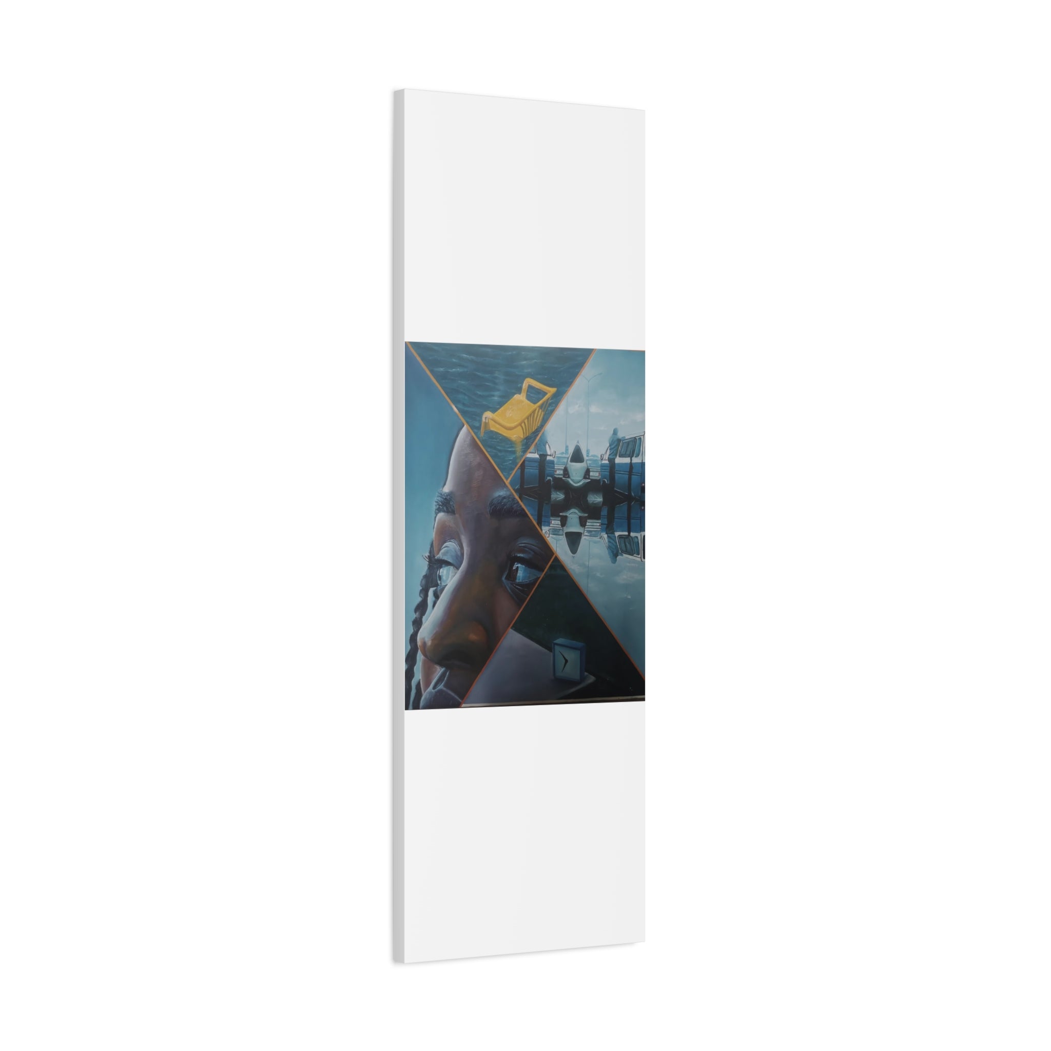 Anticipation Mirror Image of Waiting By Daniel Tesfaye Artistic Canvas Wall Art, Abstract Home Decor, Unique Gift, Modern Art, Living Room Decoration
