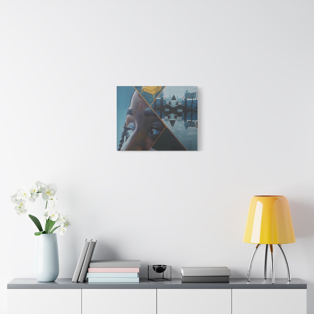 Anticipation Mirror Image of Waiting By Daniel Tesfaye Artistic Canvas Wall Art, Abstract Home Decor, Unique Gift, Modern Art, Living Room Decoration