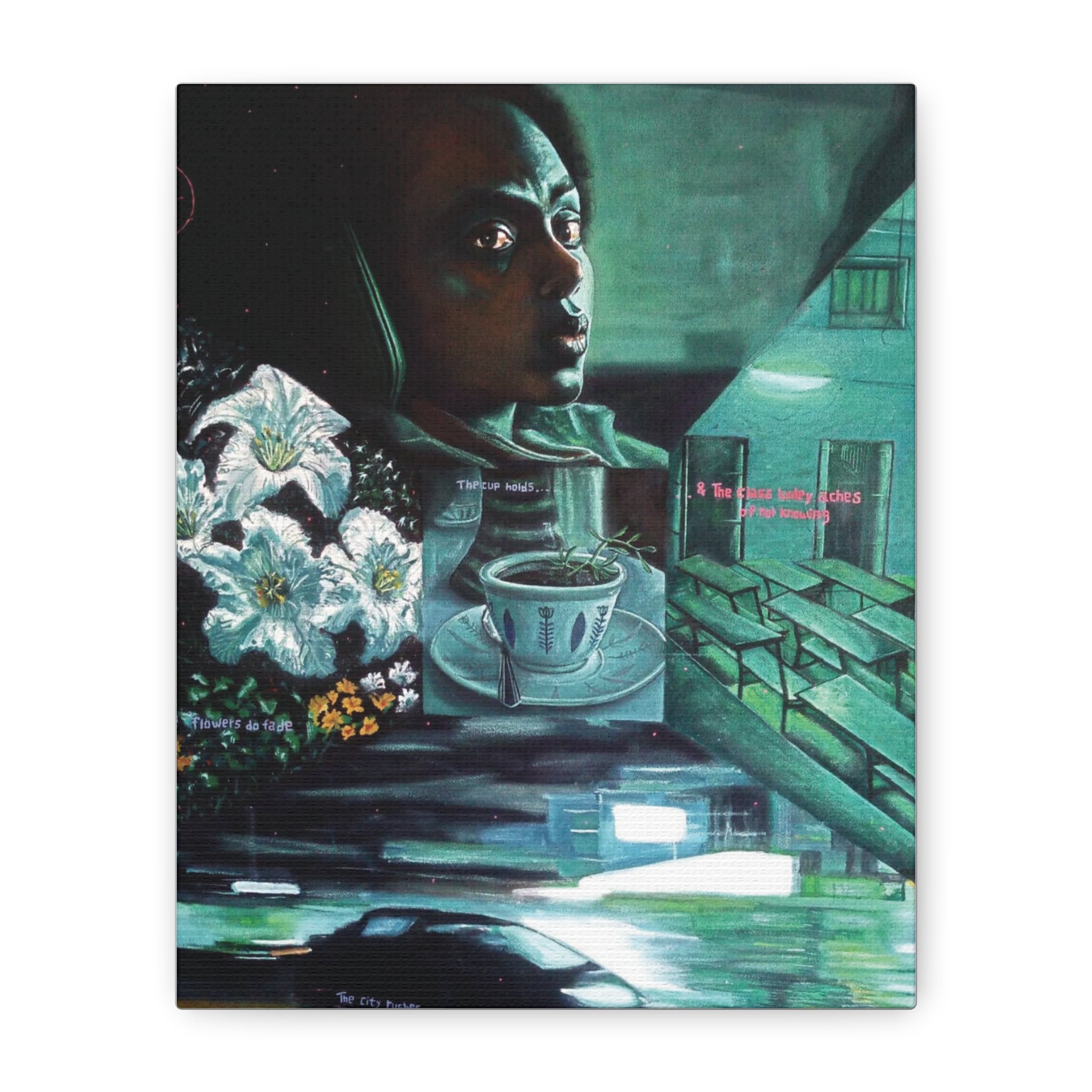 We bloom within the blur of life through its lessons By Daniel Tesfaye Matte Canvas, Stretched, 1.25"