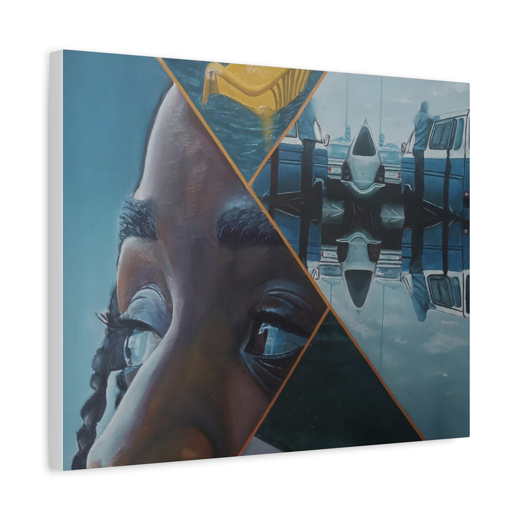 Anticipation Mirror Image of Waiting By Daniel Tesfaye Artistic Canvas Wall Art, Abstract Home Decor, Unique Gift, Modern Art, Living Room Decoration