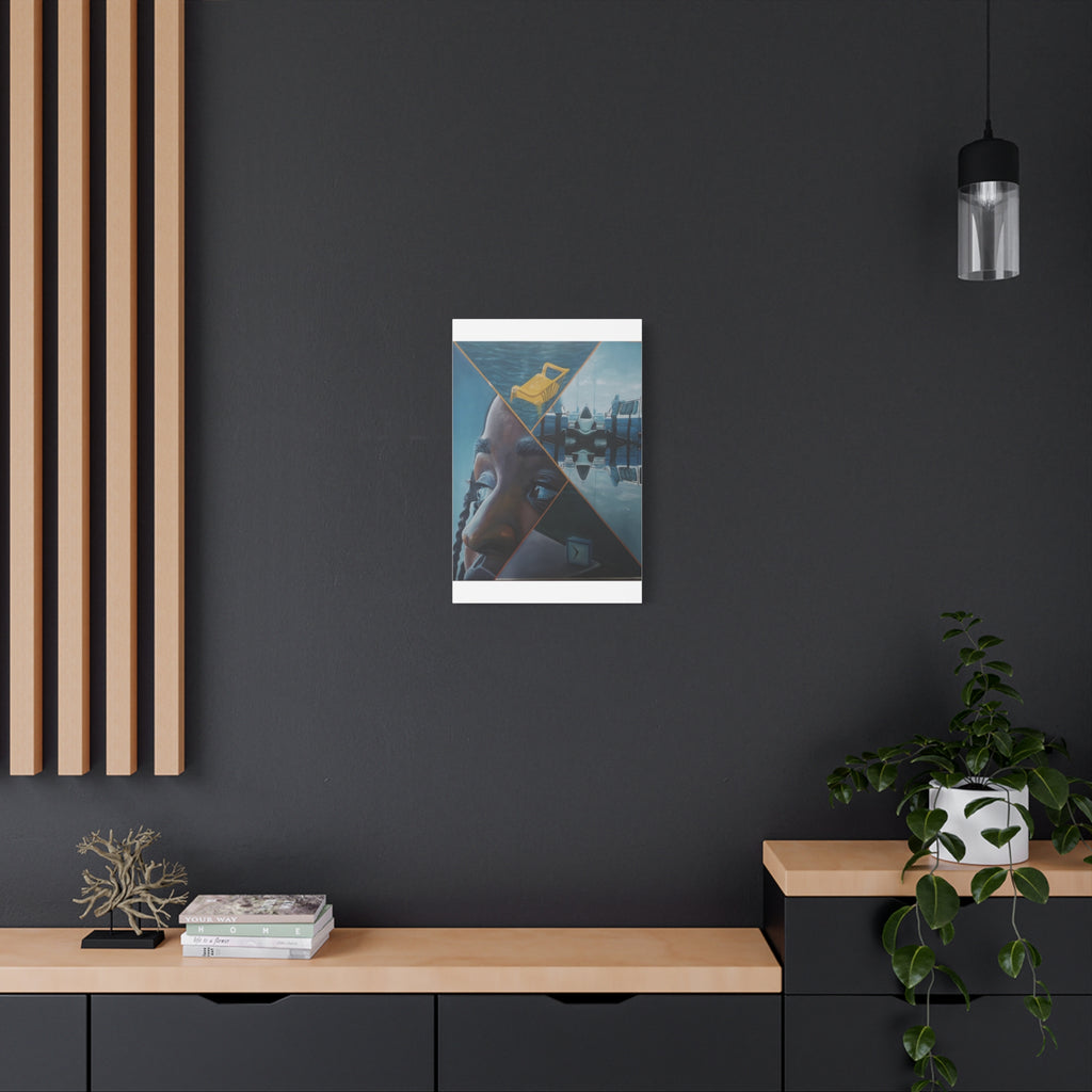 Anticipation Mirror Image of Waiting By Daniel Tesfaye Artistic Canvas Wall Art, Abstract Home Decor, Unique Gift, Modern Art, Living Room Decoration