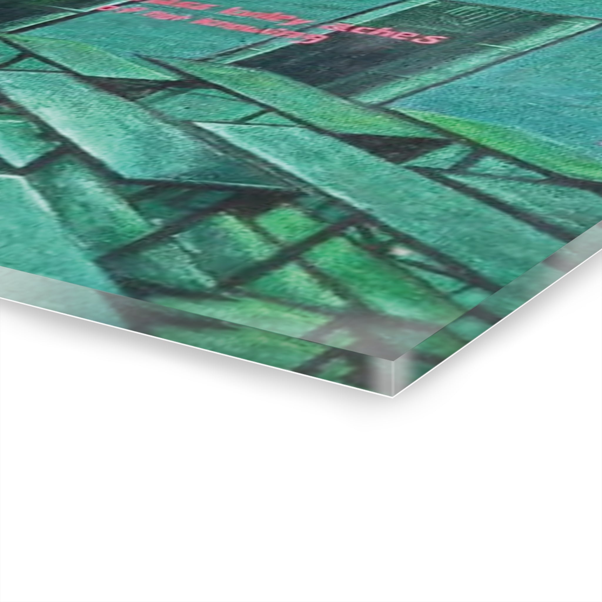 "We bloom within the blur of life" By Daniel Tesfaye Surreal Nightscape Acrylic Print — Moody Portrait & Floral Window Scene (French Cleat)